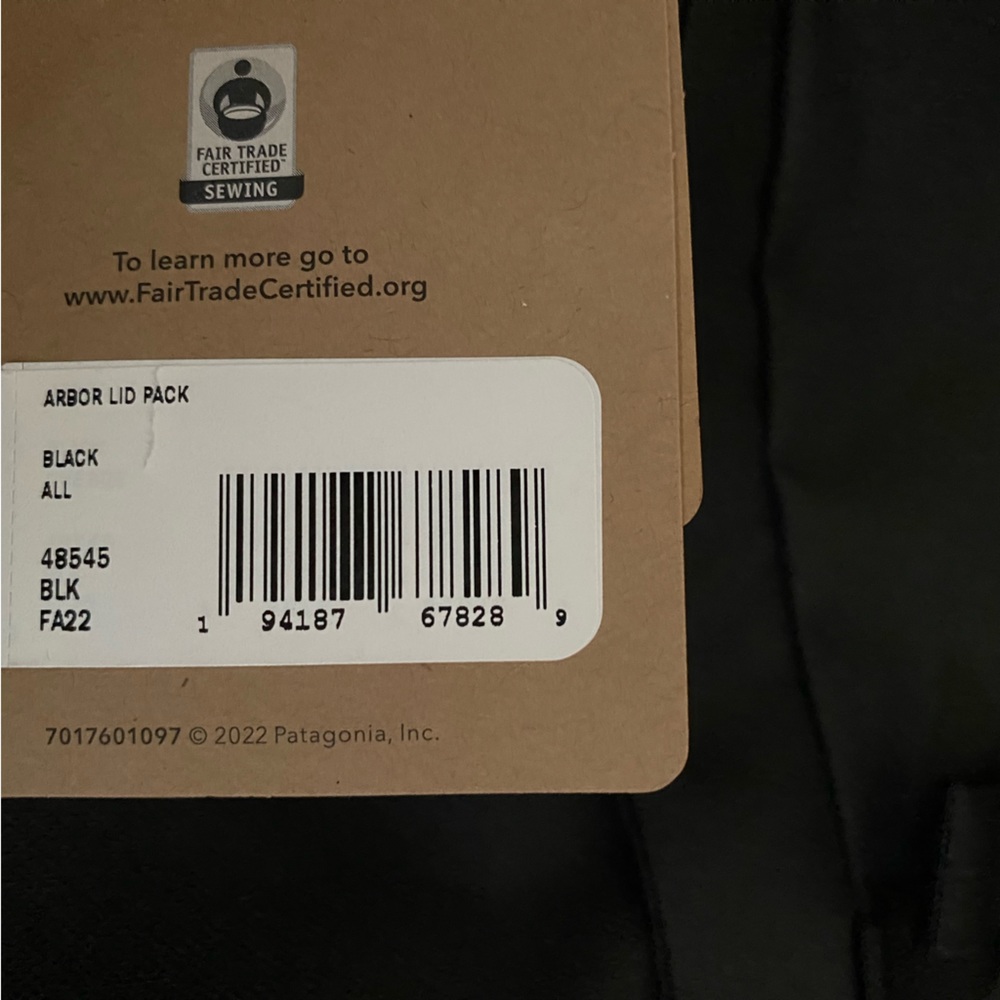 New with Tag Patagonia black lightweight backpack 🎒size 28L - Picture 8 of 9